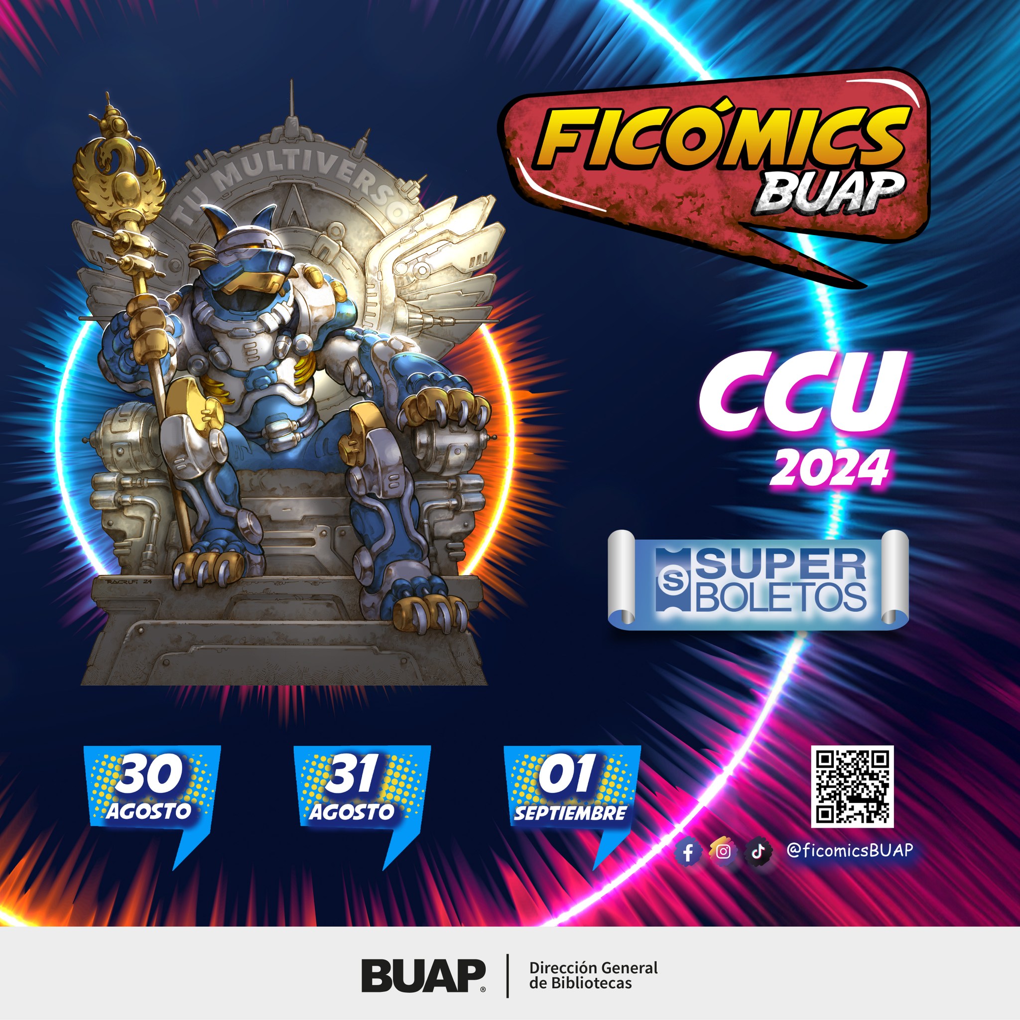 ¡Todo listo para la FICOMICS 2024 de la BUAP!