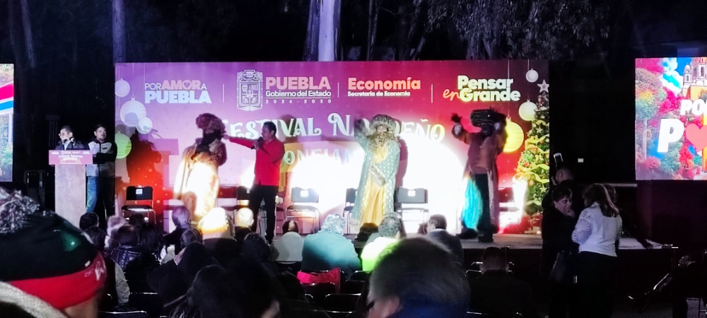Se llevó a cabo el “Festival Navideño Confianza” por parte del Gobierno de Puebla