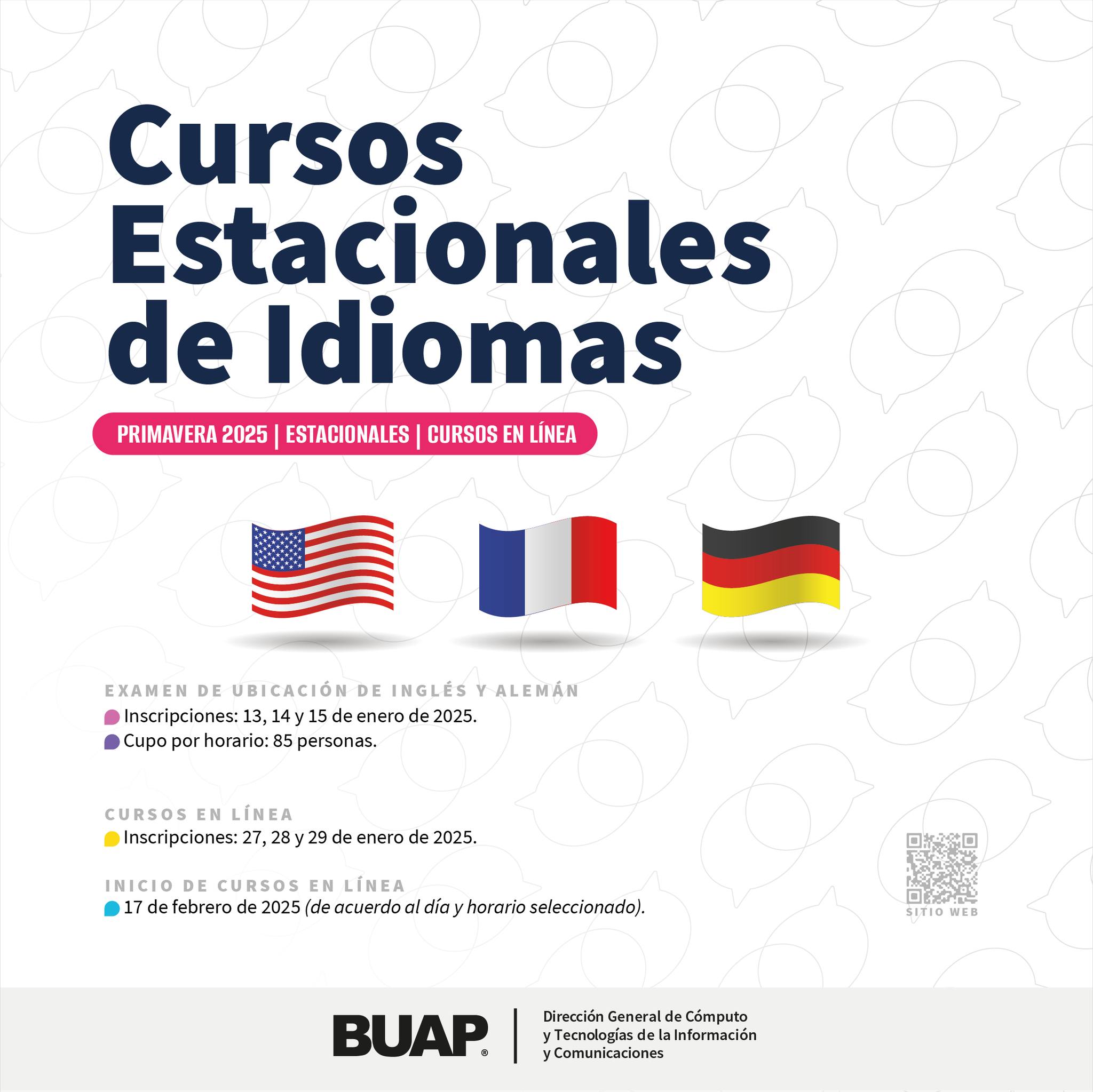 ¡Llegaron los cursos estacionales de idiomas Primavera de la BUAP!