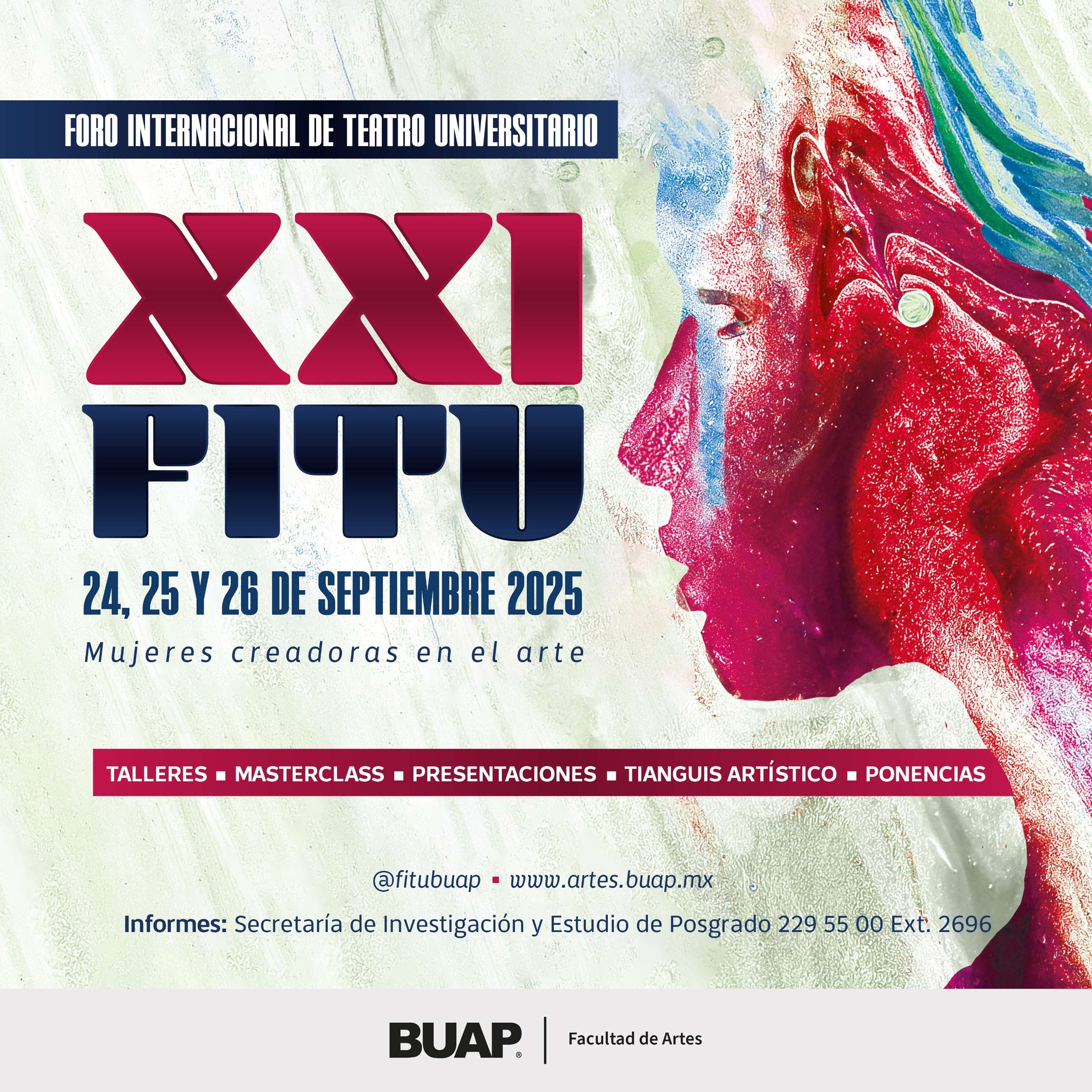 La BUAP invita al XI Foro Internacional de Teatro Universitario: Mujeres creadoras en el arte