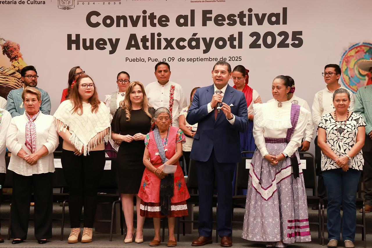 Huey Atlixcáyotl 2025, orgullo de Puebla, esencia del México profundo: Armenta