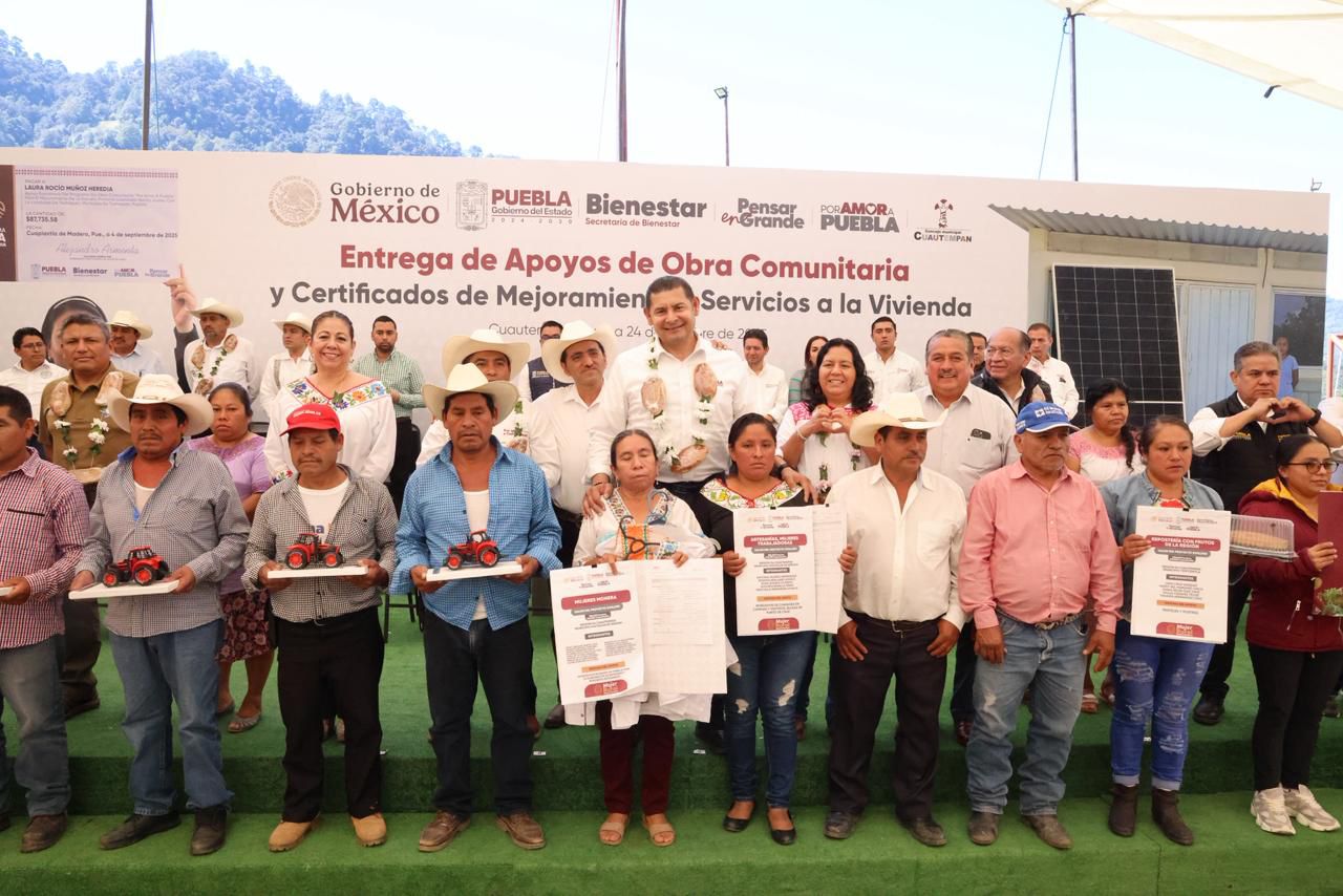 Mujeres tesoreras de Cuautempan administran casi 6 mdp en proyectos de Obra Comunitaria