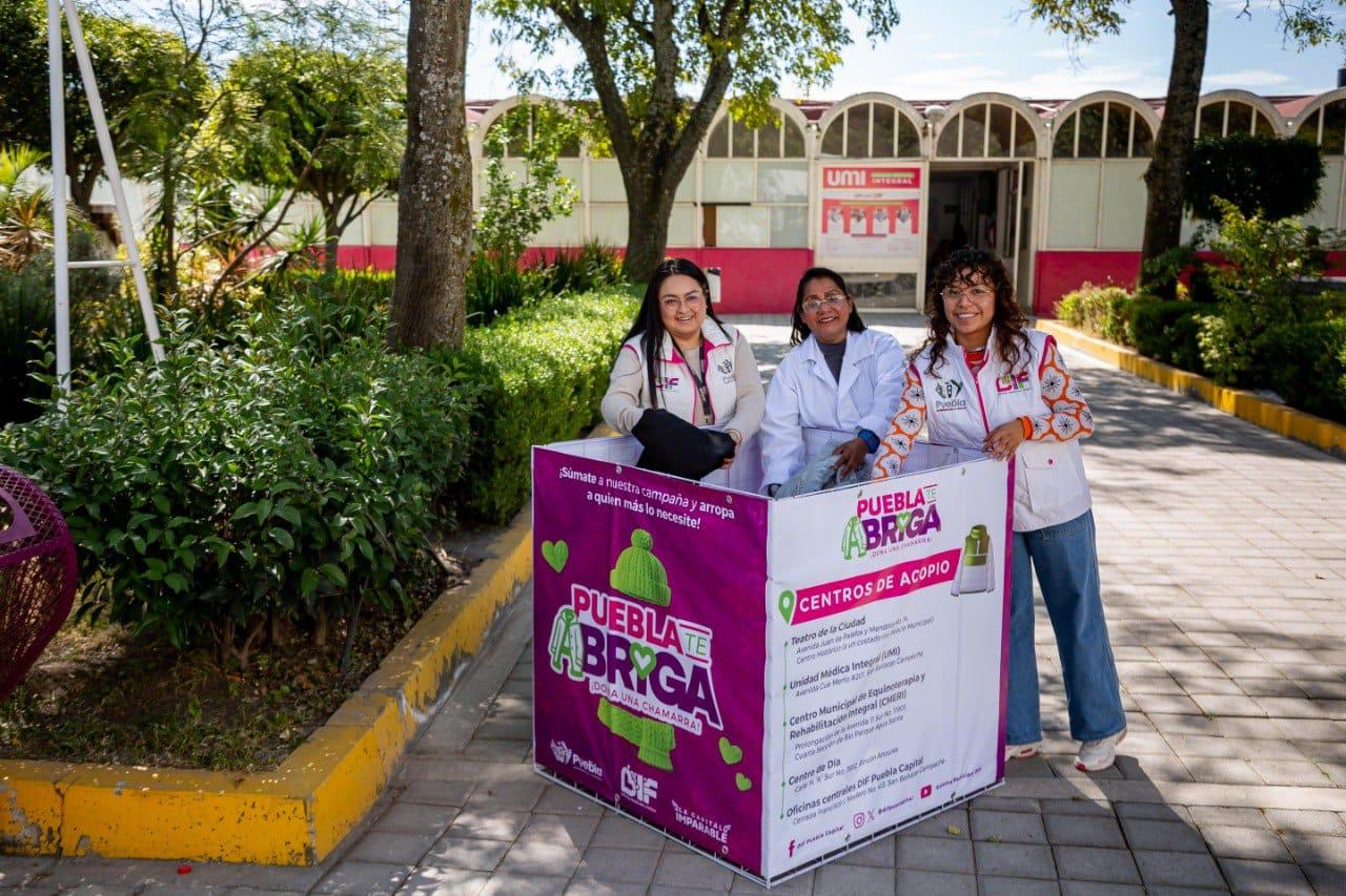 Unidad Médica Integral del SMDIF se suma a campaña “Puebla te abriga, dona una chamarra