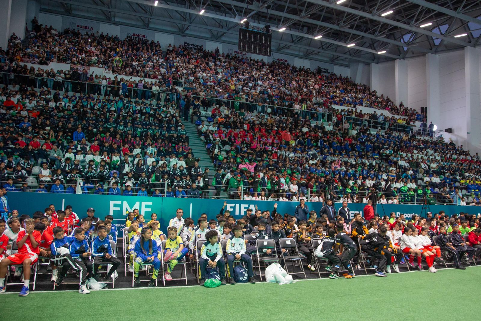 Con más de 2,000 niñas y niños de los 32 Estados del país, arrancan en Puebla los Campeonatos Nacionales de Fútbol 2025