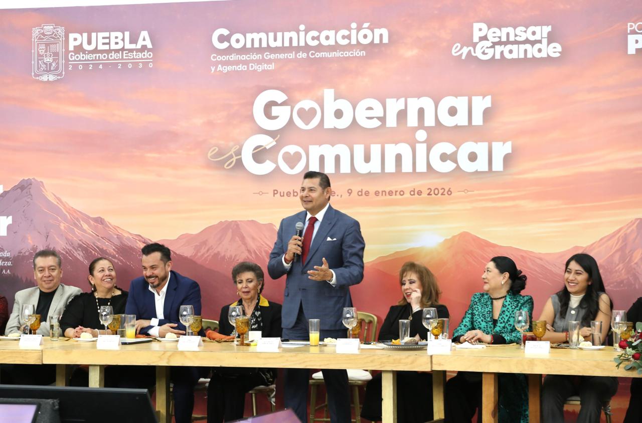 Percepción social, fundamental para gobernar; medios de comunicación, actores clave para transformar a Puebla
