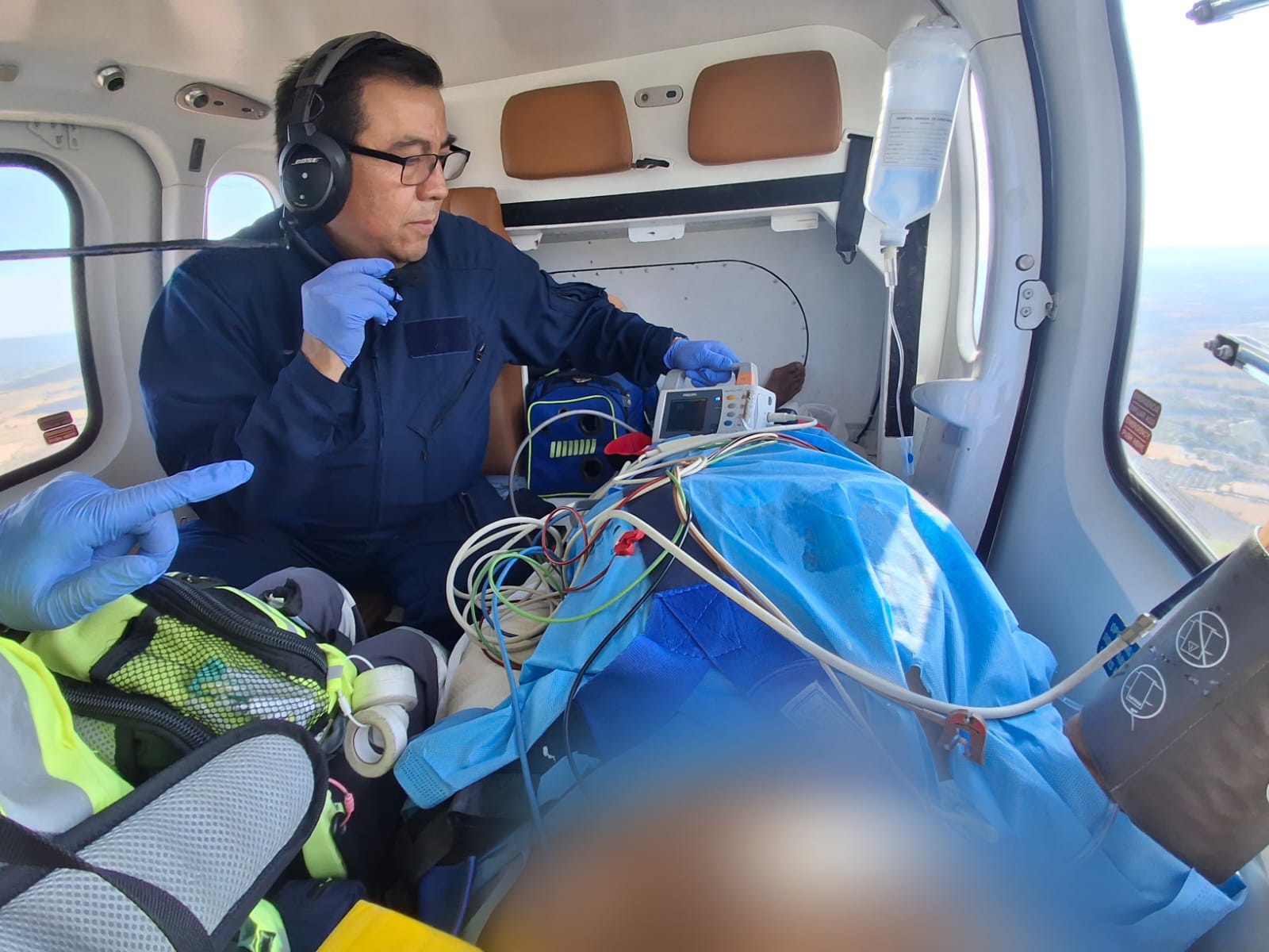 Para atención médica especializada, Gobierno de Puebla activa traslado aéreo desde Morelos