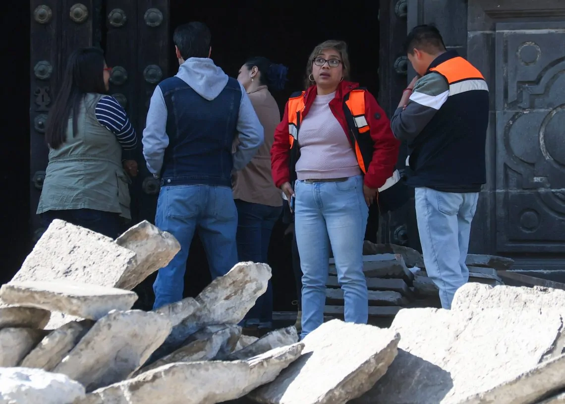 Coadyuva Gobierno de la Ciudad con inspección tras el incidente en la Catedral de Puebla