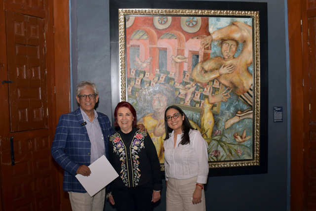 La BUAP enriquece su patrimonio cultural con obra del artista José Bayro