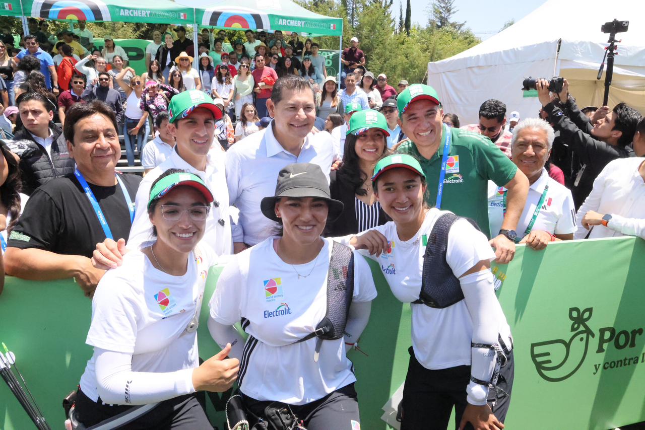 Gobernador Armenta Mier y Rommel Pacheco recorre  mundial de Tiro con Arco