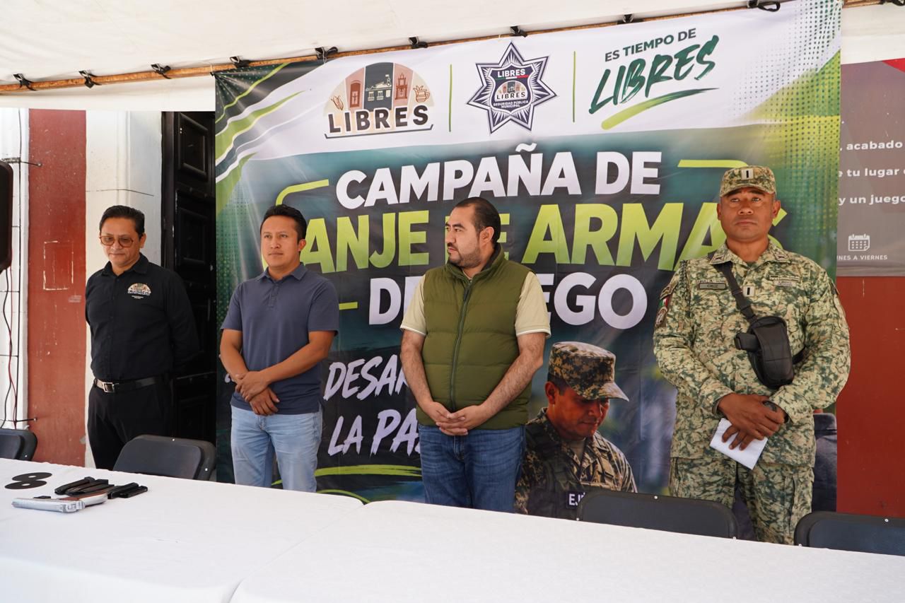 Campañan “Sí al desarme, Sí a la Paz” llegó a libres
