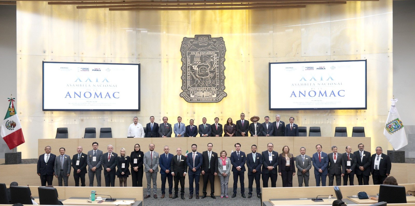 Inauguran en el Congreso de Puebla la XXIX Asamblea Nacional de la ANOMAC, un espacio para la profesionalización parlamentaria 