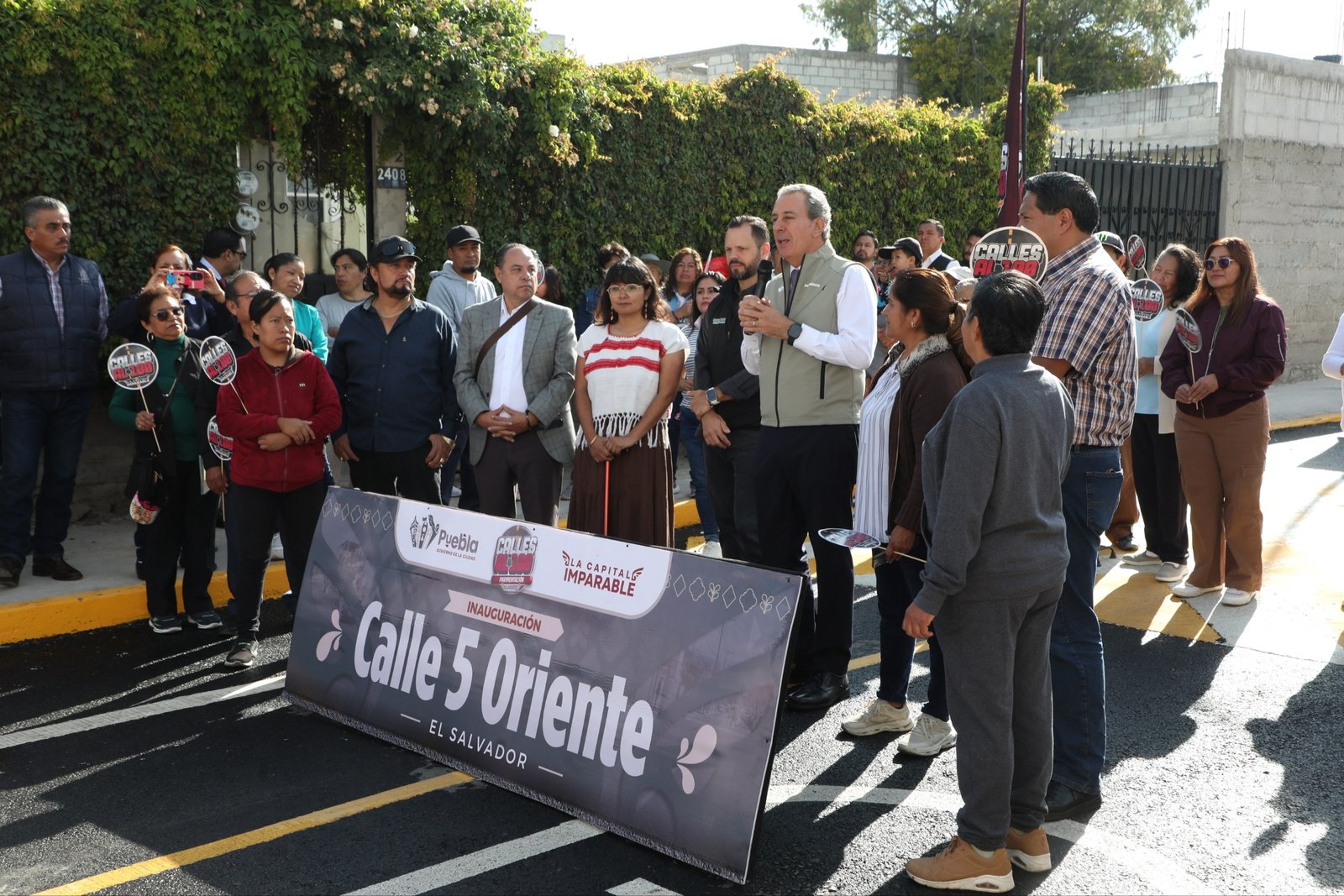Fortalece Pepe Chedraui vialidades en la colonia El Salvador
